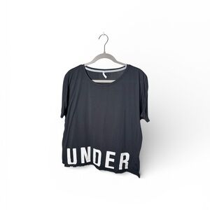Under Armour Black Graphic Short Sleeve Crewneck T Shirt Sz M